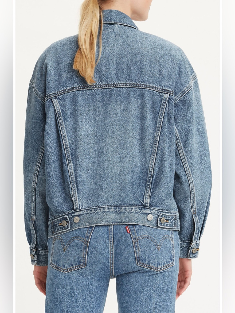 Levi’s Denim Trucker Jacket Cotton Pockets Classic 90s Vintage Style 2X - Picture 2 of 10